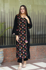 Black Angrakha embroidered 2