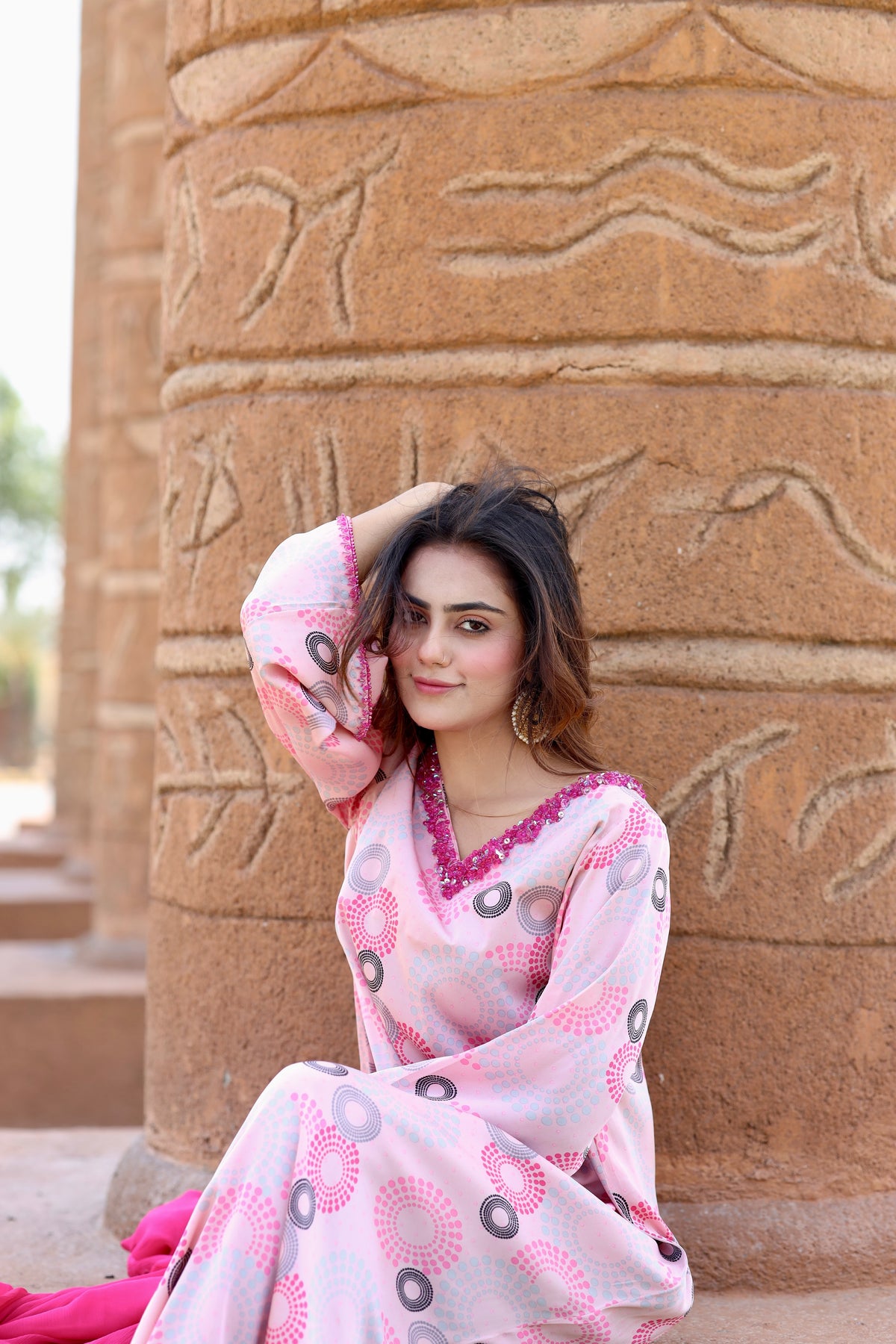 Satrangi Sahil silk dress