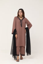 3 piece Mocha brown dress