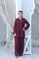 Deep plum set