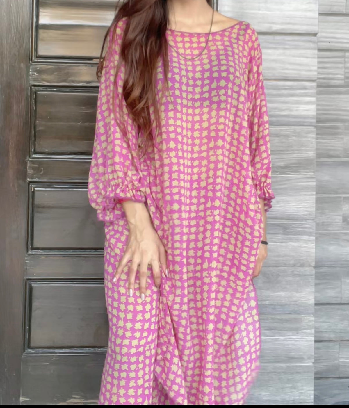 Oversized chiffon