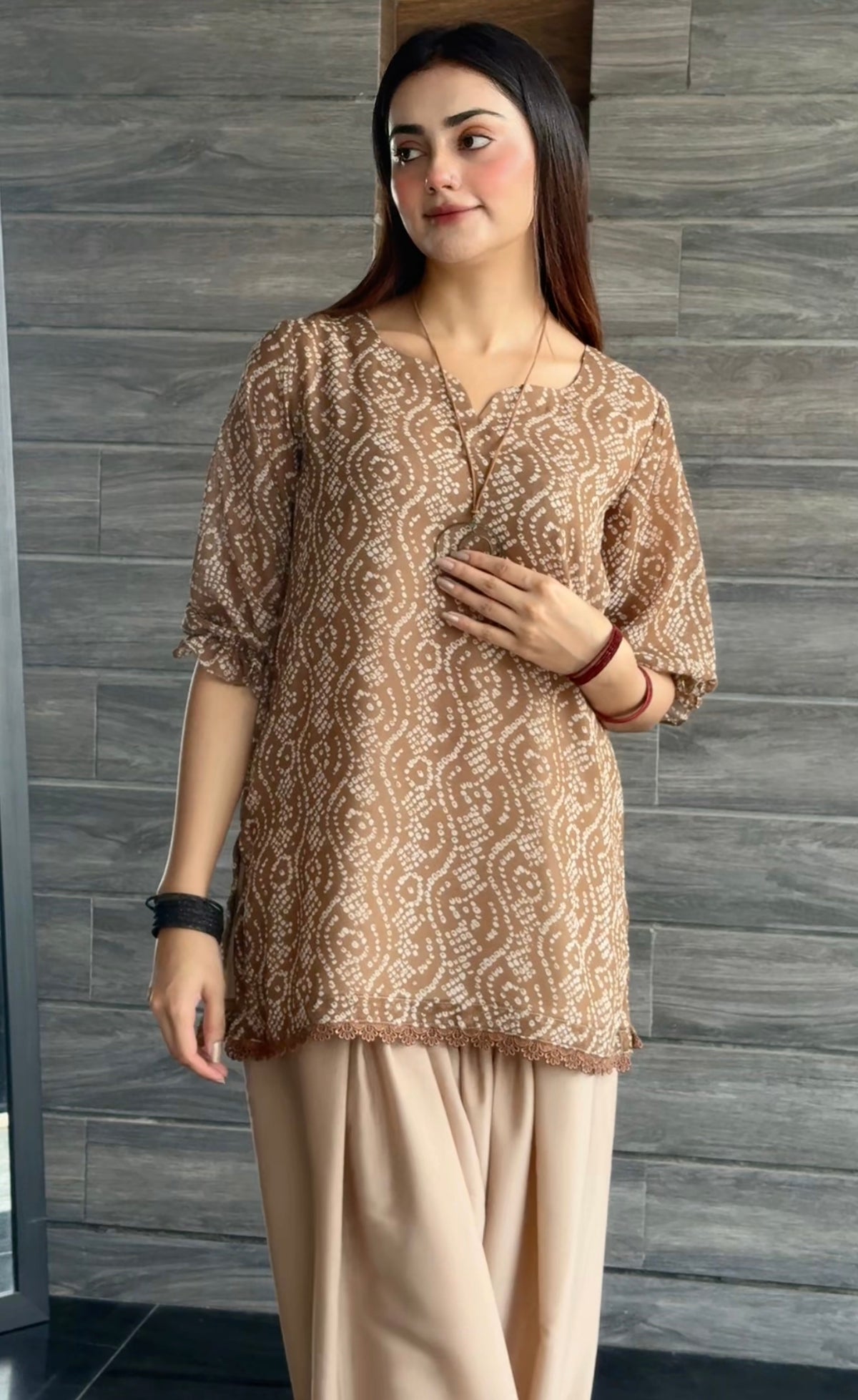 Chiffon Chunri set