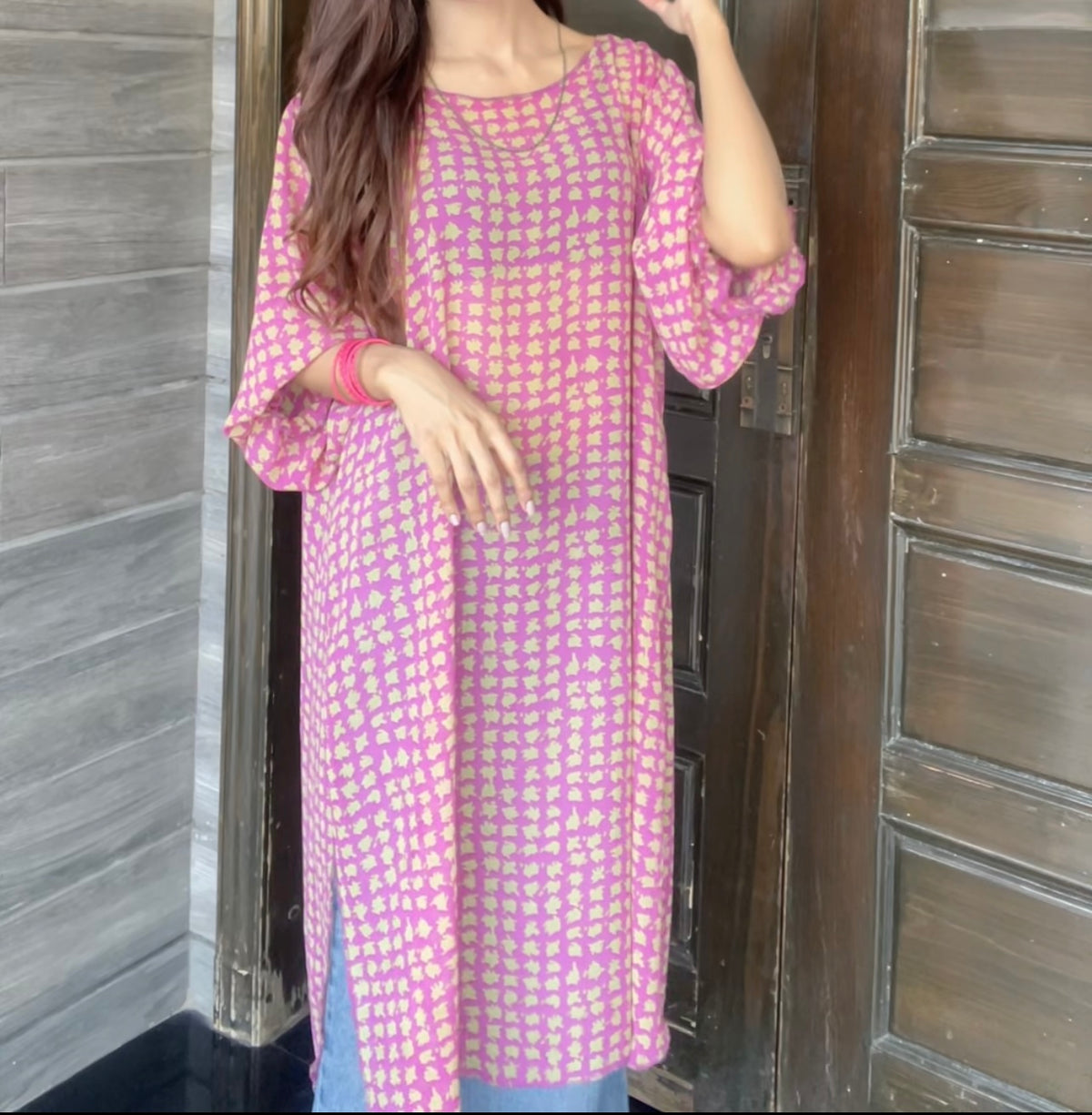 Oversized chiffon