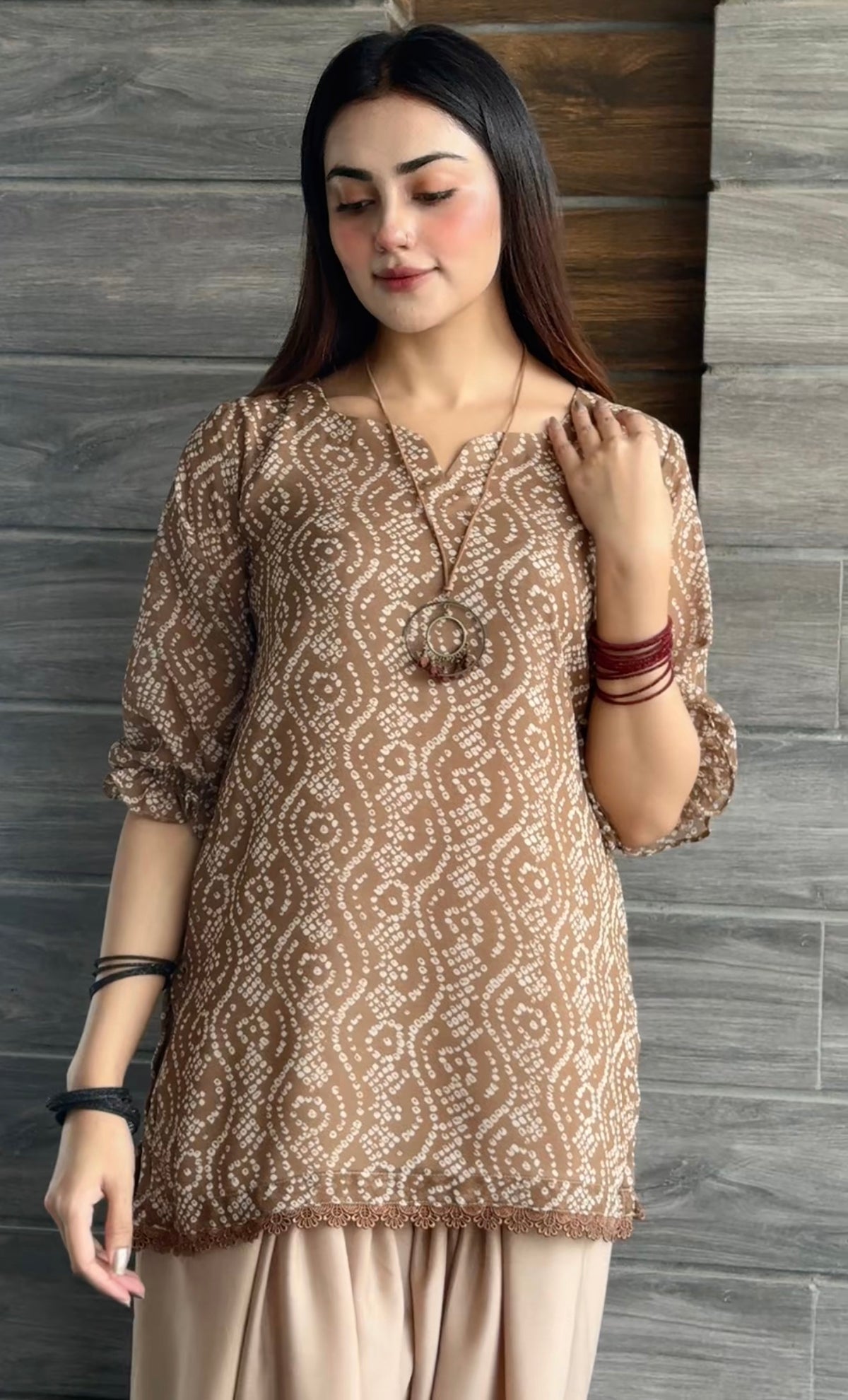 Chiffon Chunri set