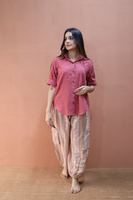 Pink boxy contrast set