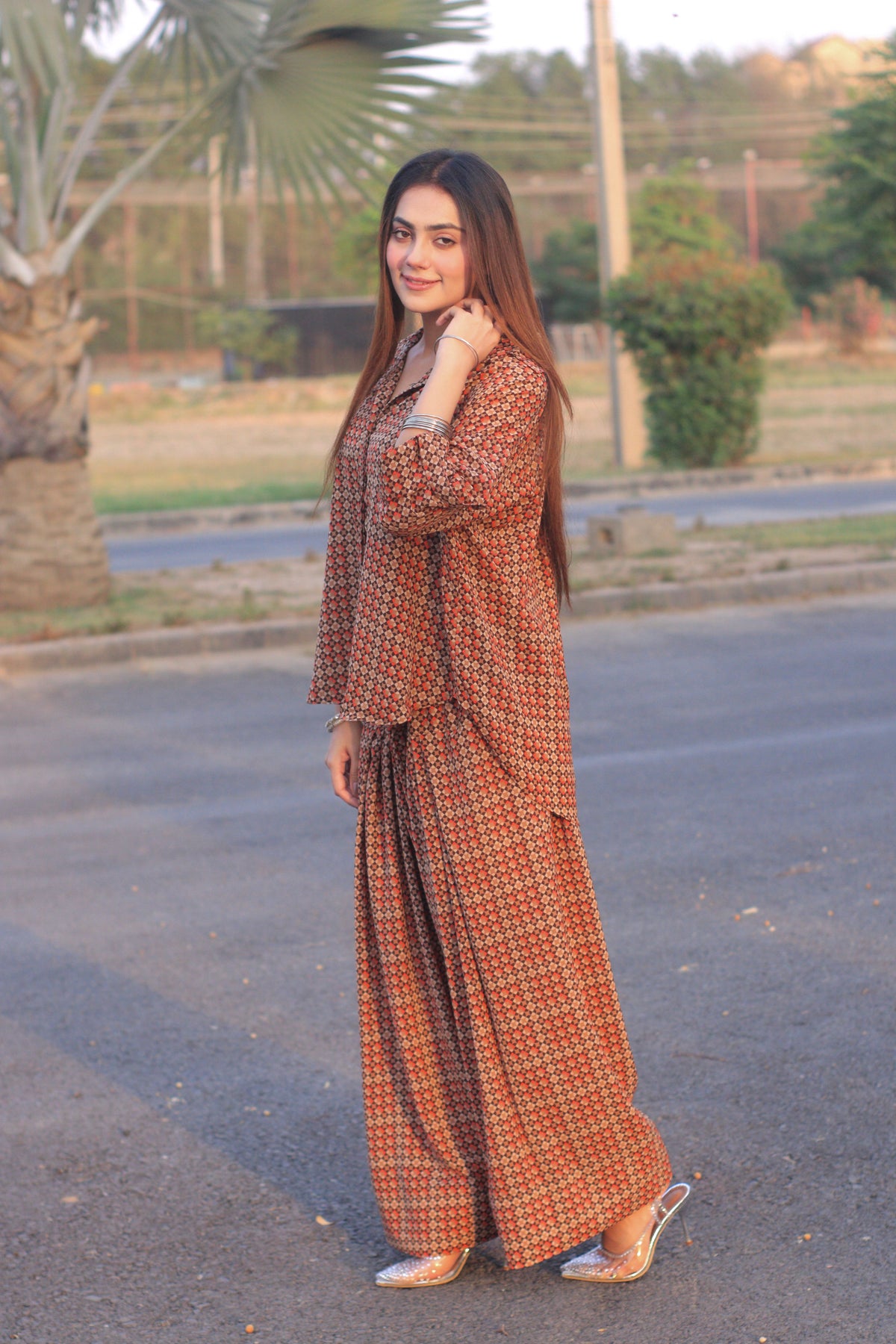 Button down Brown shirt