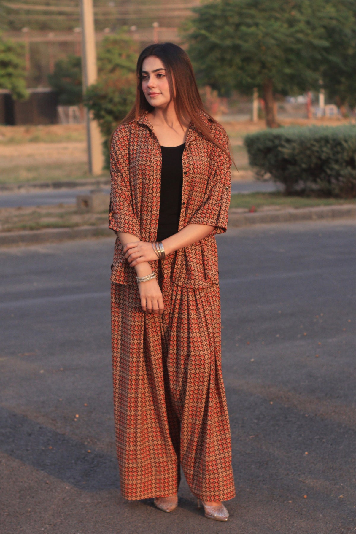 Button down Brown shirt