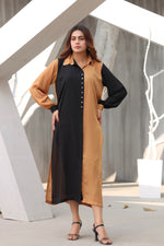 Single Contrast panel long shirt