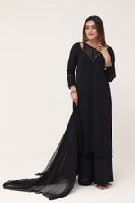 3 piece chiffon dress