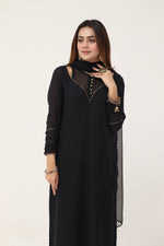 3 piece chiffon dress
